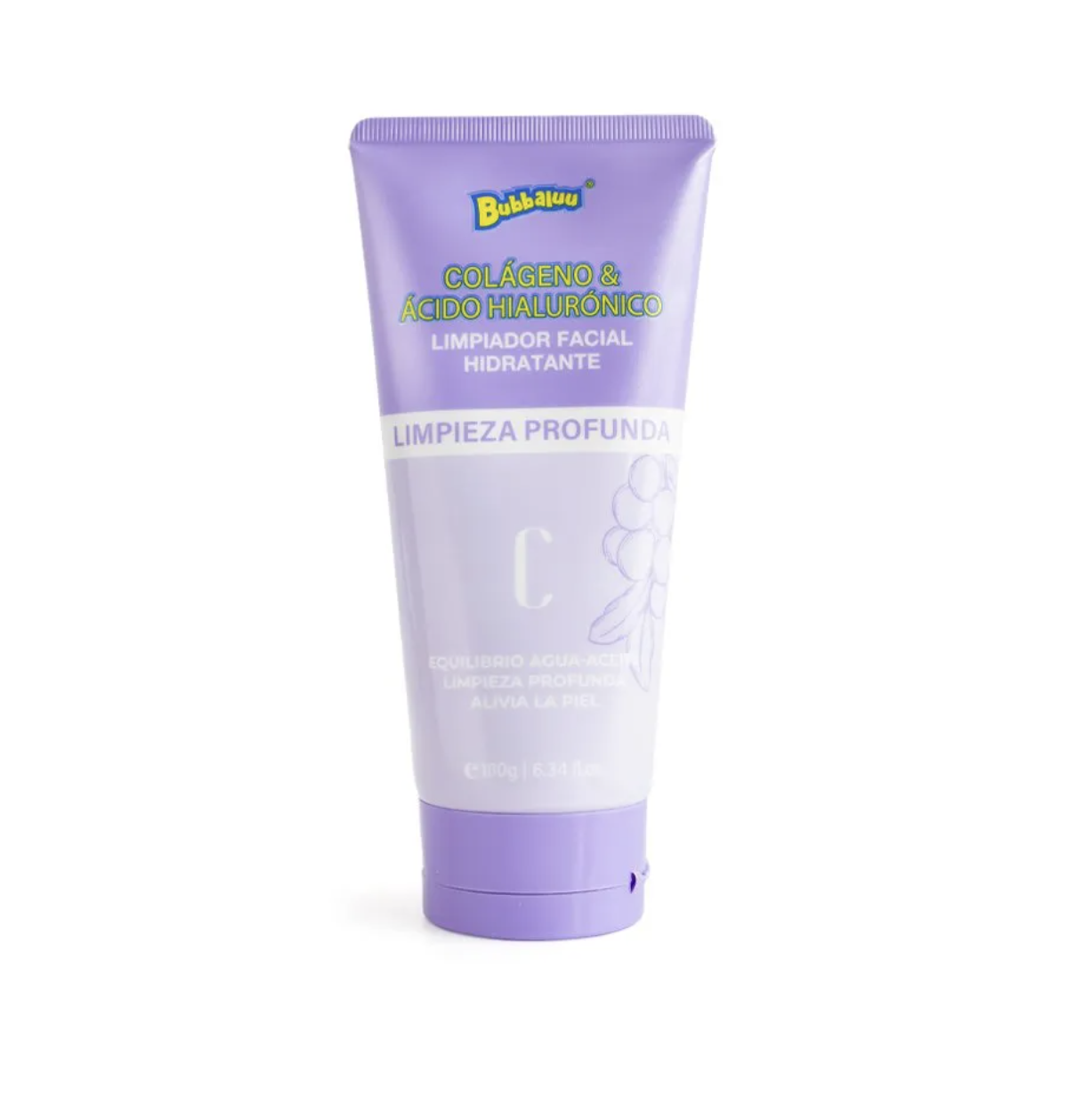 Limpiador Facial con Colágeno y Ácido Hialurónico - Bubbaluu