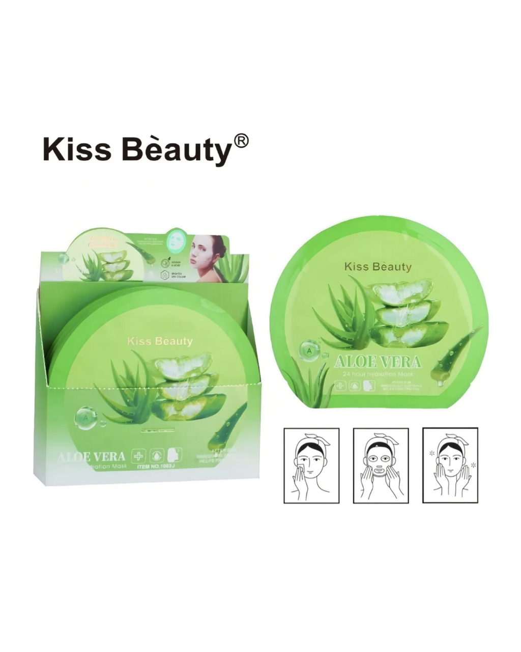 Pack x3 Mascarillas Faciales Kiss Beauty