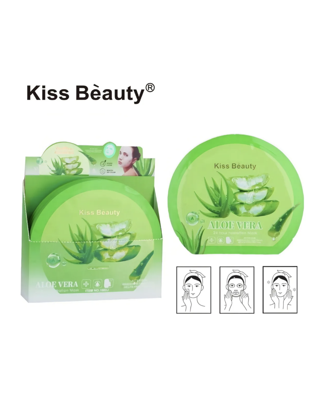 Pack x3 Mascarillas Faciales Kiss Beauty