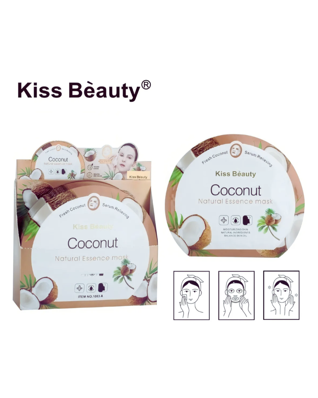 Pack x3 Mascarillas Faciales Kiss Beauty